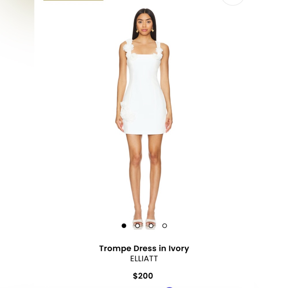 Elliatt White Floral Mini Dress - Trompe Dress
